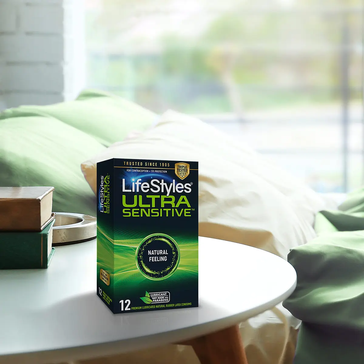 LifeStyles Ultra Sensitive Natural Feeling Lubricated Latex Condoms, 12 Count (Pack of 2) | Ultra Thin & Sensitive for Maximum Pleasure - view 4