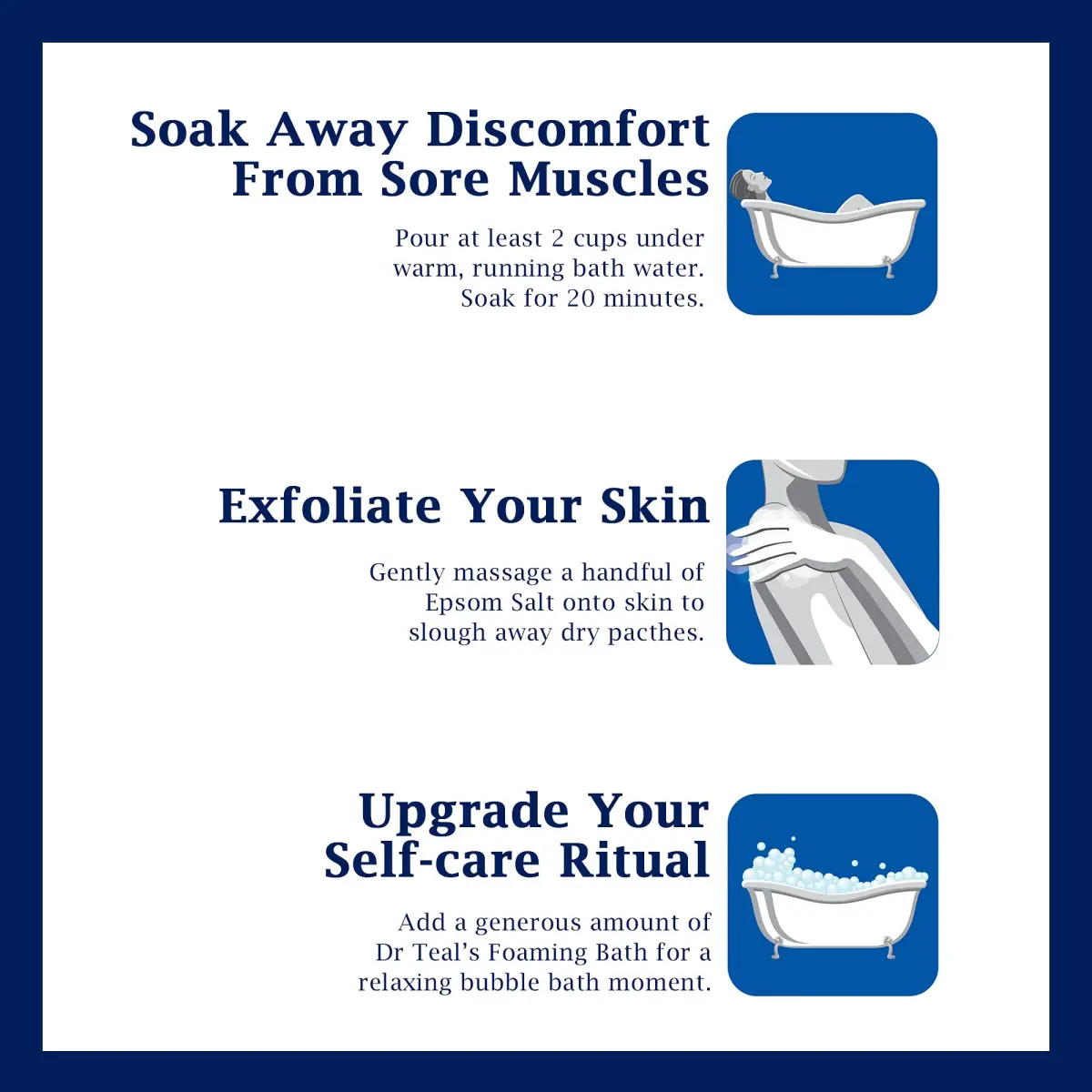 Dr Teal's Epsom Salt Soaking Solution & Foaming Bath Combo Pack, Lavender - 3 lb Salt & 34 fl oz Foaming Bath | Soothes Body & Mind - view 3