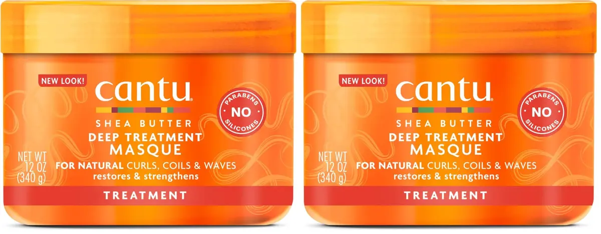 Cantu Shea Butter Deep Treatment Masque for Natural Hair, 1000 ml (33.8 Fl Oz) | For Damaged, Dry, Frizzy Hair - main product image