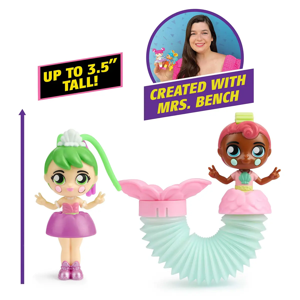 Fashion Fidgets Mermaids Fantasy Series – Fidget Doll for Girls Created by Mrs. Bench | Mermaid Fidget Doll with Pop Tube Tails, 15+ Ways to Fidget, Ages 5+ - view 4