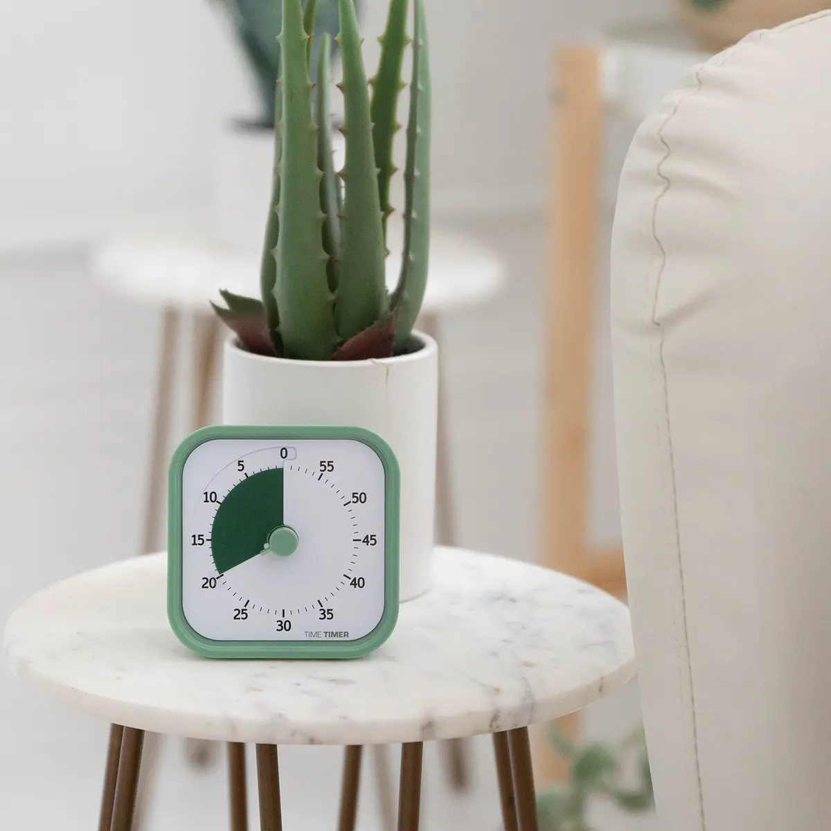 TIME TIMER Home MOD – 60-Minute Visual Timer Silent Study Tool for Kids & Adults, Fern Green - view 2
