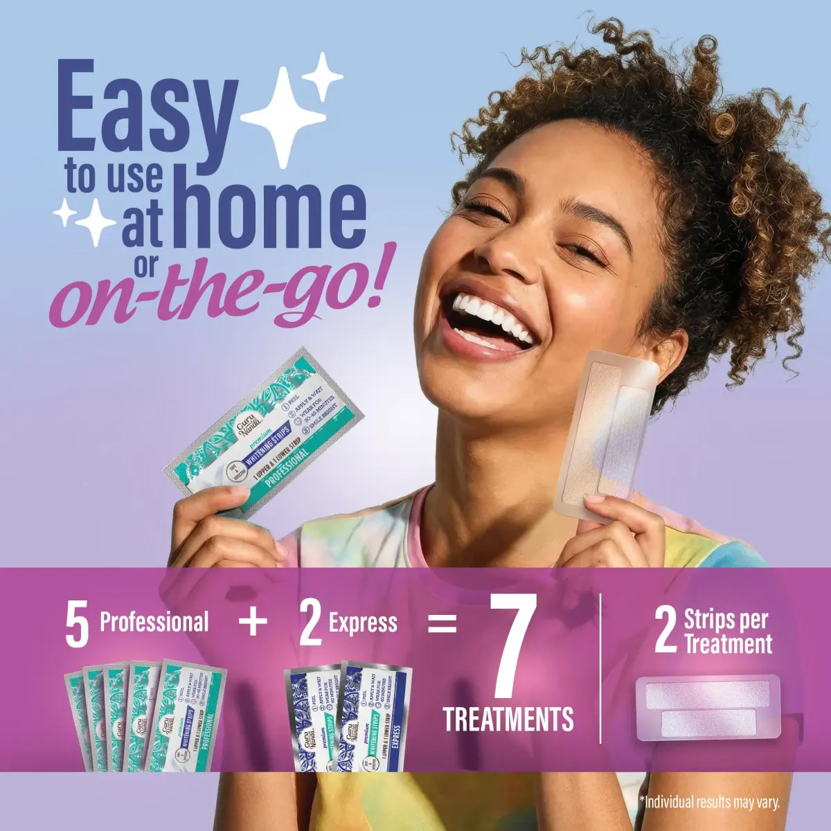 GuruNanda Teeth Whitening Strips Kit 14 Count (Pack of 1) | Vegan & Cruelty-Free Formula for Brighter Smiles - view 4