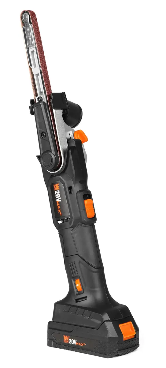 WEN 20V Max Cordless Detail File Sander 1/2" x 18" Belt | Variable Speed 1000-1600 FPM with 2.0 Ah Battery & Charger - view 8