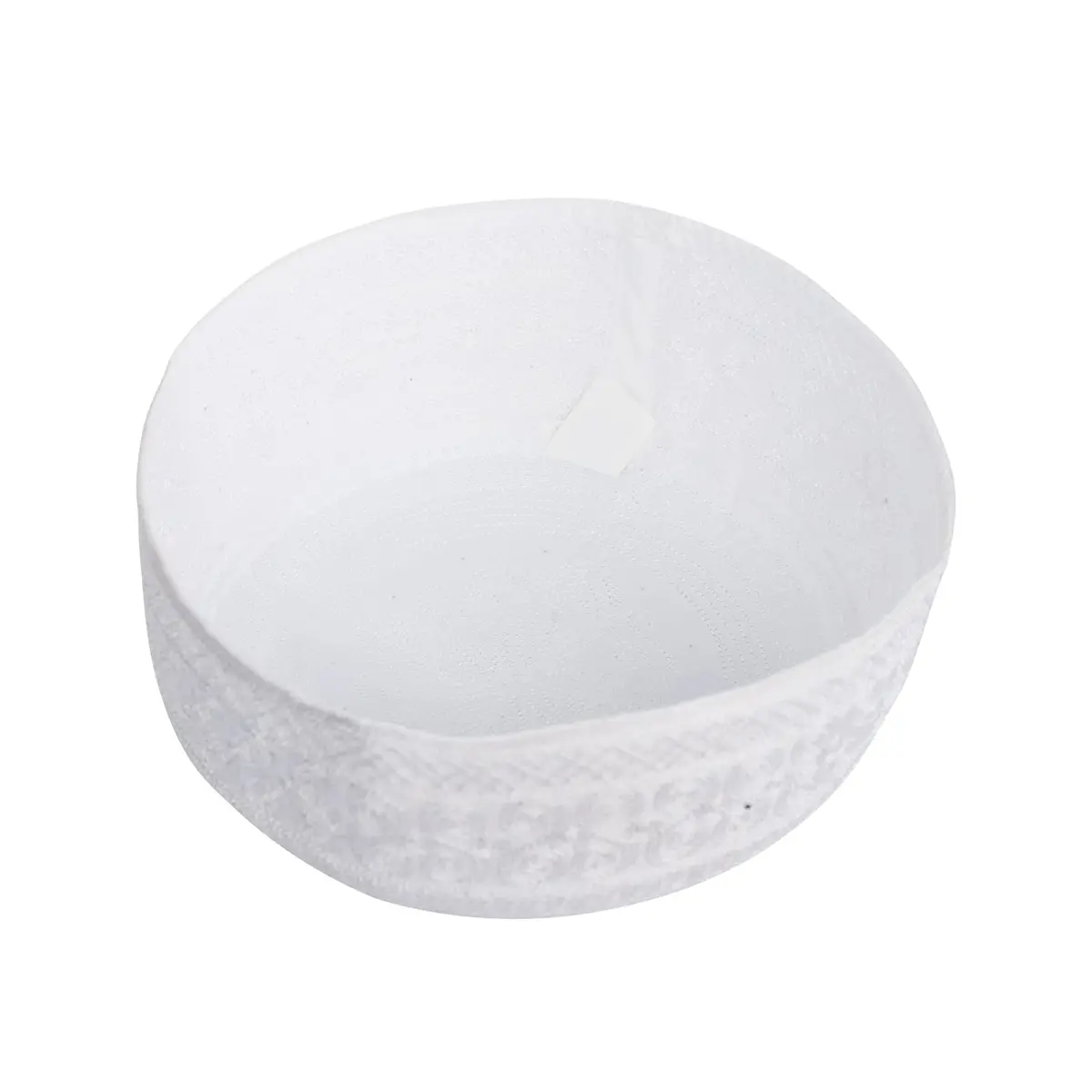 Ibluelover Men Muslim Prayer Kufi Hat Breathable Embroidery Kofia Topi Sunhat Islam Kufi Headware Praying Beanie White | Breathable, Embroidered, One Size - view 6
