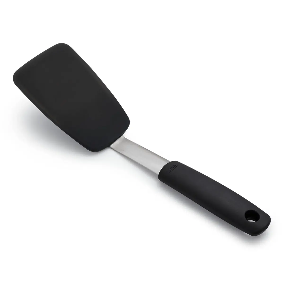 OXO Good Grips Small Silicone Flexible Turner & Omelet Turner Set, Black | Heat-Resistant Up to 450ºF - view 5