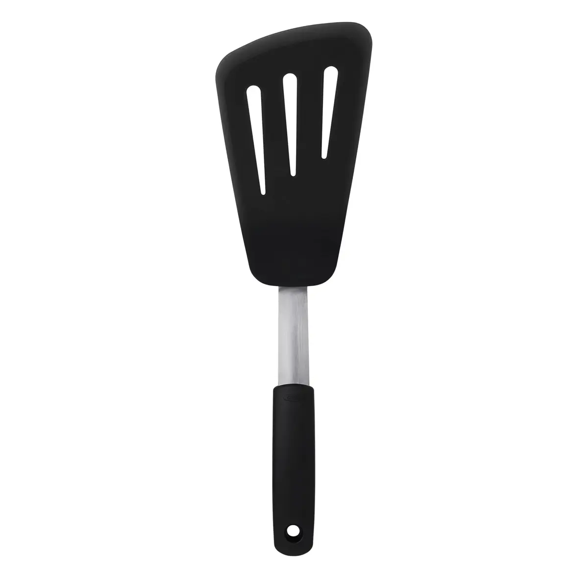 OXO Good Grips Small Silicone Flexible Turner & Omelet Turner Set, Black | Heat-Resistant Up to 450ºF - view 2