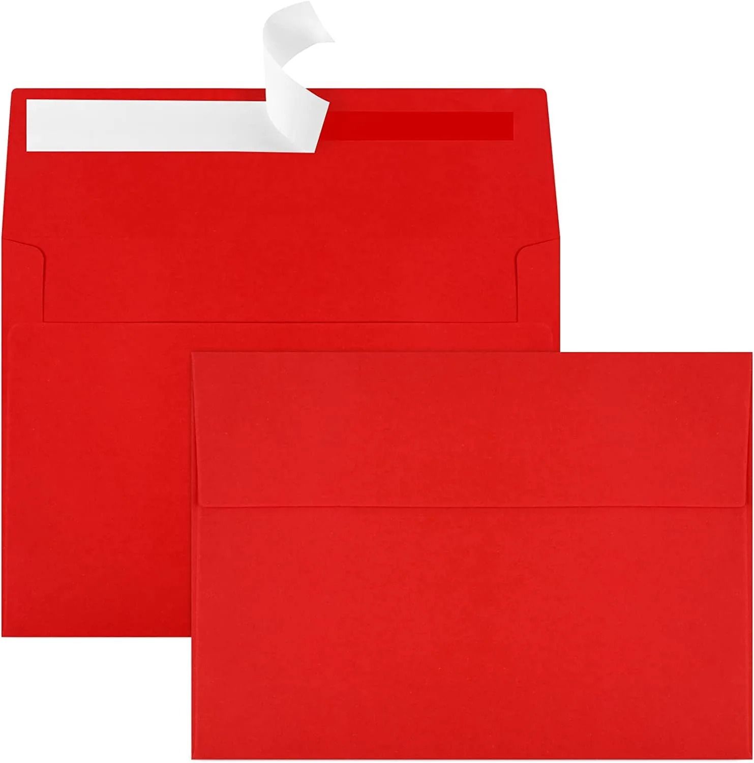 Joyberg Red A4 Envelopes (4.25x6.25in, 70-Pack) | Self-Seal for Parties & Photos - main product image