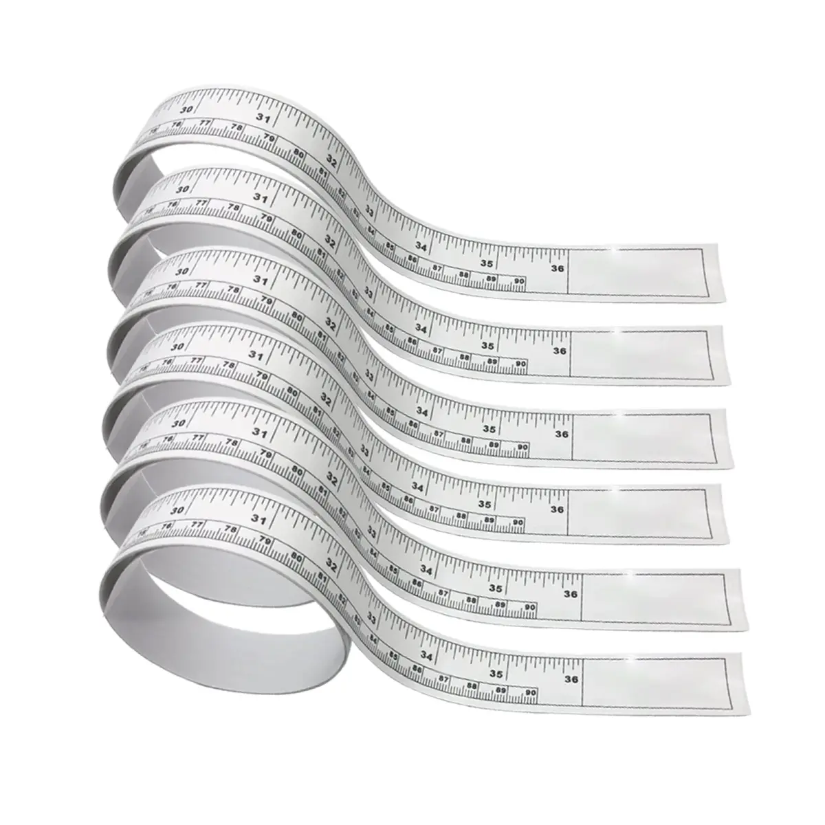 KFZDCG Self-Adhesive Measuring Tape 90cm (36 Inch) | 6-Pack Workbench Ruler with Dual Scale - main product image