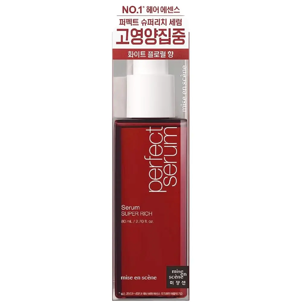 Mise En Scene Perfect Super Rich Serum 80ml | Nourishing Moroccan Argan Oil for Damaged Hair - main product image