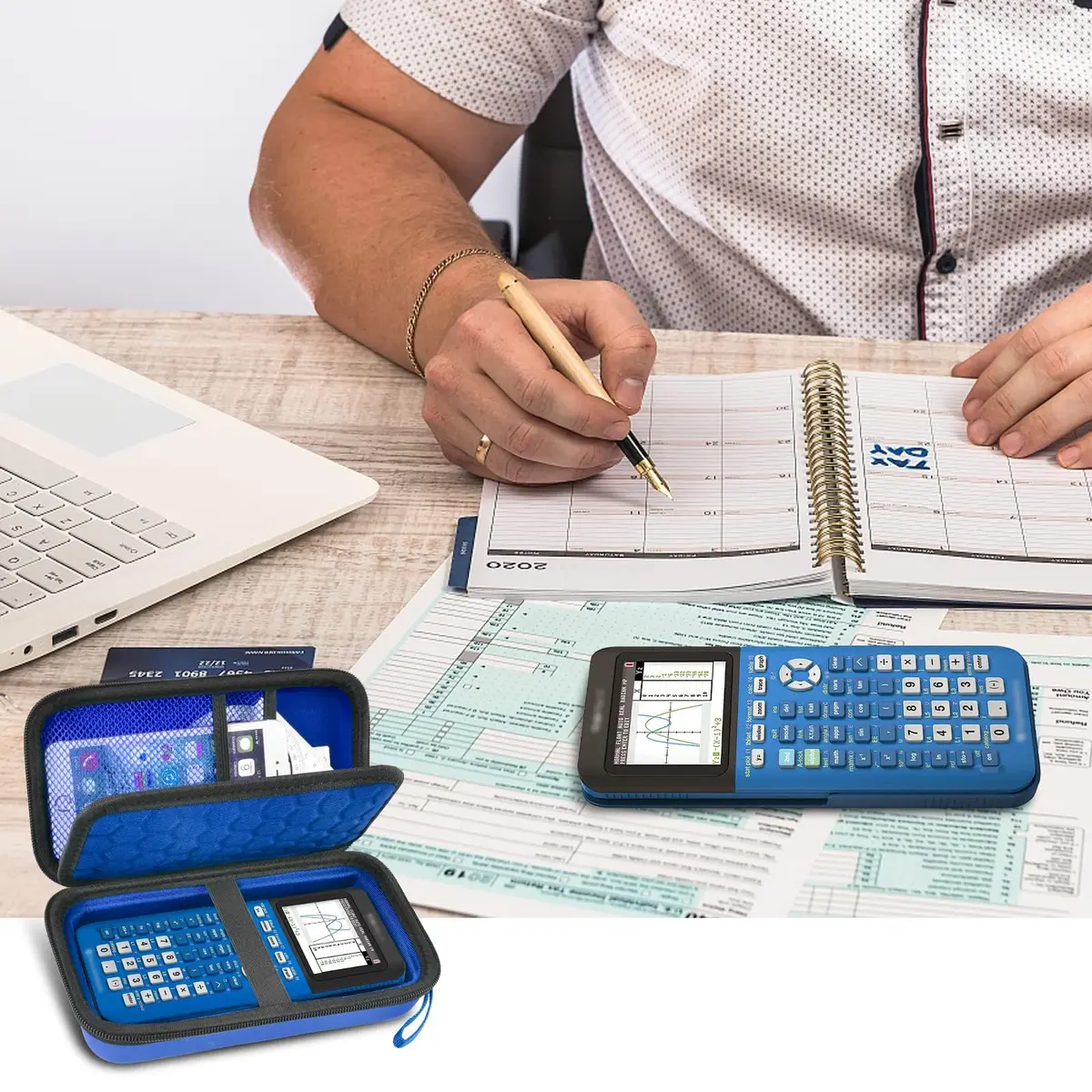 PAIYULE Hard Calculator Case for TI-84 Plus CE/Evo/TI-30XS/TI-Nspire CX II | Protective Organizer for Texas Instruments Calculators - view 7