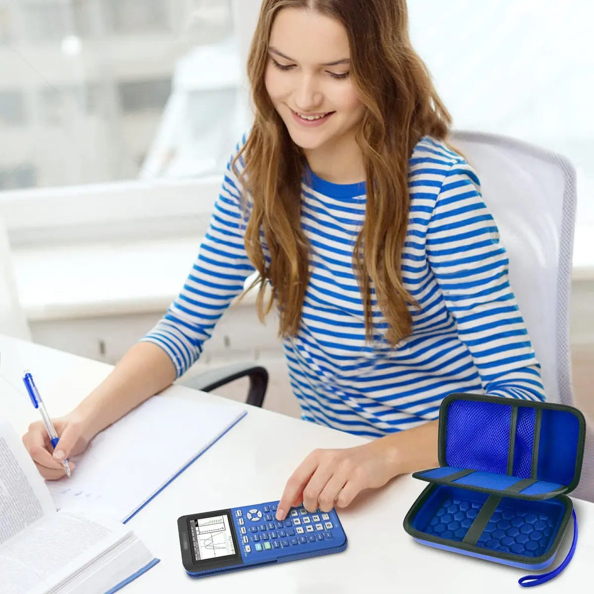 PAIYULE Hard Calculator Case for TI-84 Plus CE/Evo/TI-30XS/TI-Nspire CX II | Protective Organizer for Texas Instruments Calculators - view 8