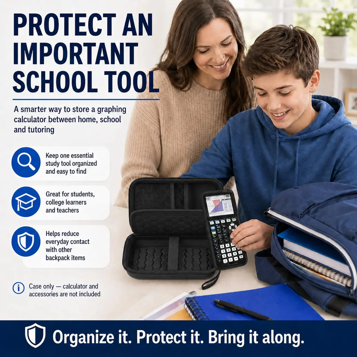 PAIYULE Hard Calculator Case for TI-84 Plus CE/Evo/TI-30XS/TI-Nspire CX II | Protective Organizer for Texas Instruments Calculators - view 9