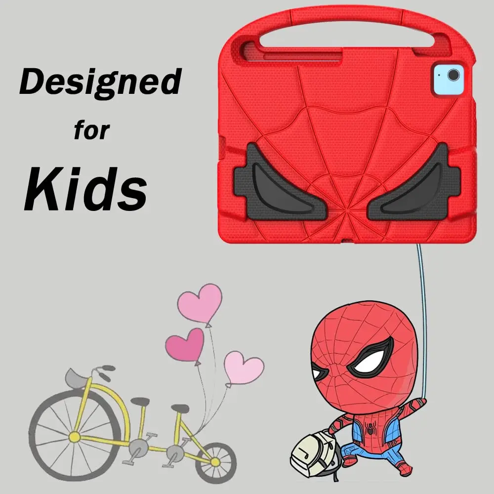 Lainergie Kids Case for iPad 10th Gen 11"/10.9" | Shockproof & Multi-Angle Stand, Red - view 7