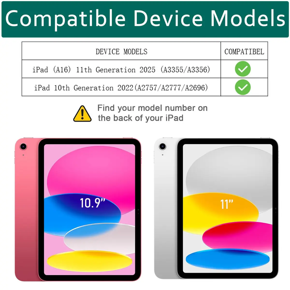 Lainergie Kids Case for iPad 10th Gen 11"/10.9" | Shockproof & Multi-Angle Stand, Red - view 2
