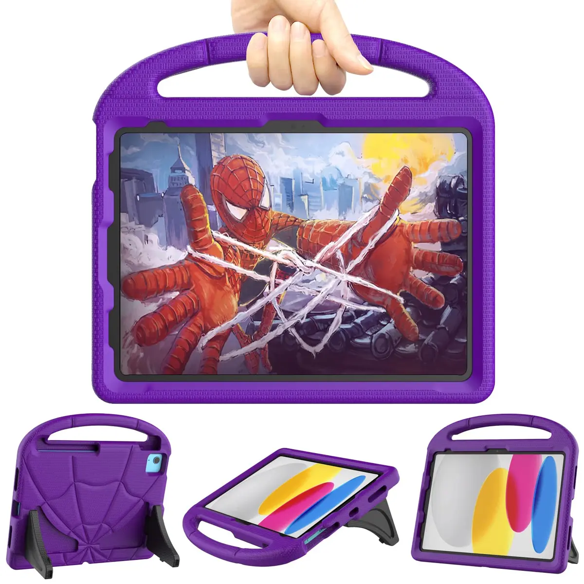 Lainergie Purple iPad (A16) 11th/10th Gen Kids Case 11 Inch | Shockproof & Lightweight - main product image