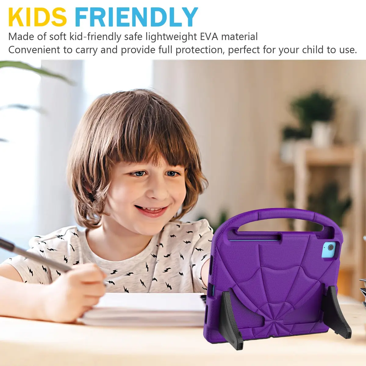 Lainergie Purple iPad (A16) 11th/10th Gen Kids Case 11 Inch | Shockproof & Lightweight - view 6
