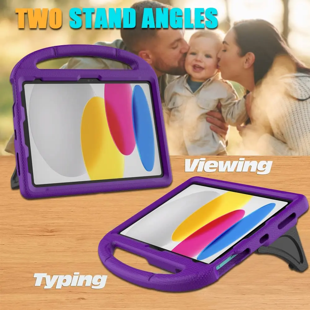 Lainergie Purple iPad (A16) 11th/10th Gen Kids Case 11 Inch | Shockproof & Lightweight - view 4