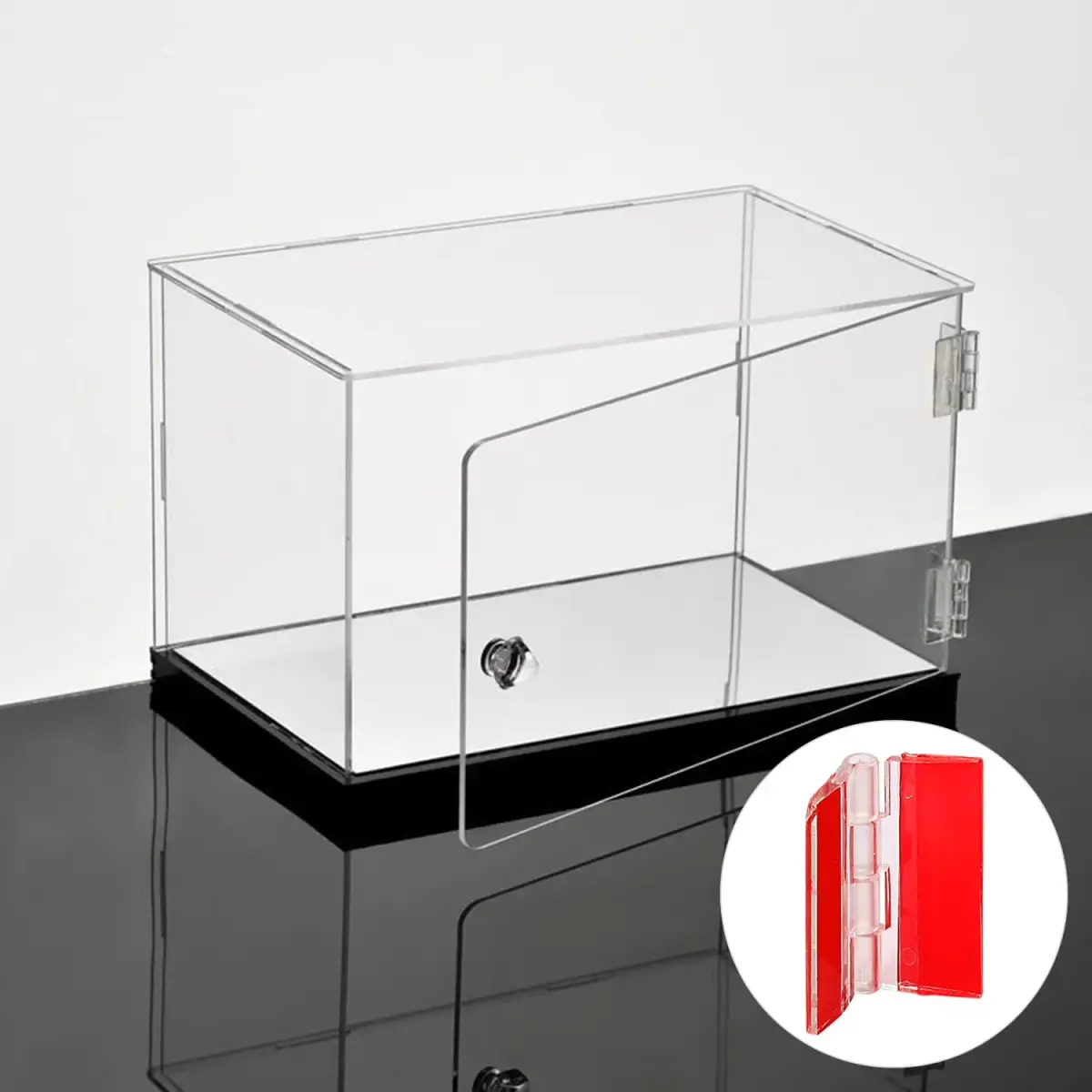 Sliverdew Acrylic Self-Adhesive Hinges 45x35 mm (12 Pcs) | Transparent, Load Bearing 0.08kg - view 5