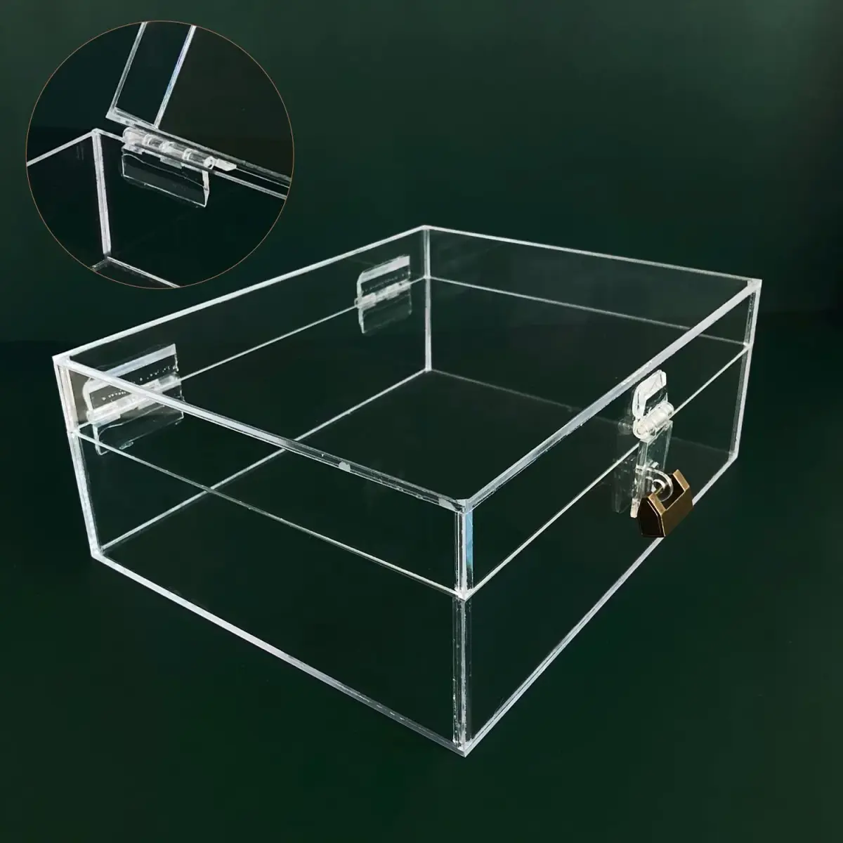 Sliverdew Acrylic Self-Adhesive Hinges 45x35 mm (12 Pcs) | Transparent, Load Bearing 0.08kg - view 6