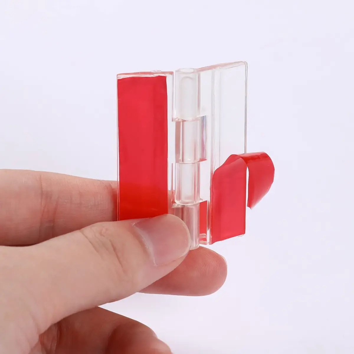 Sliverdew Acrylic Self-Adhesive Hinges 45x35 mm (12 Pcs) | Transparent, Load Bearing 0.08kg - view 2