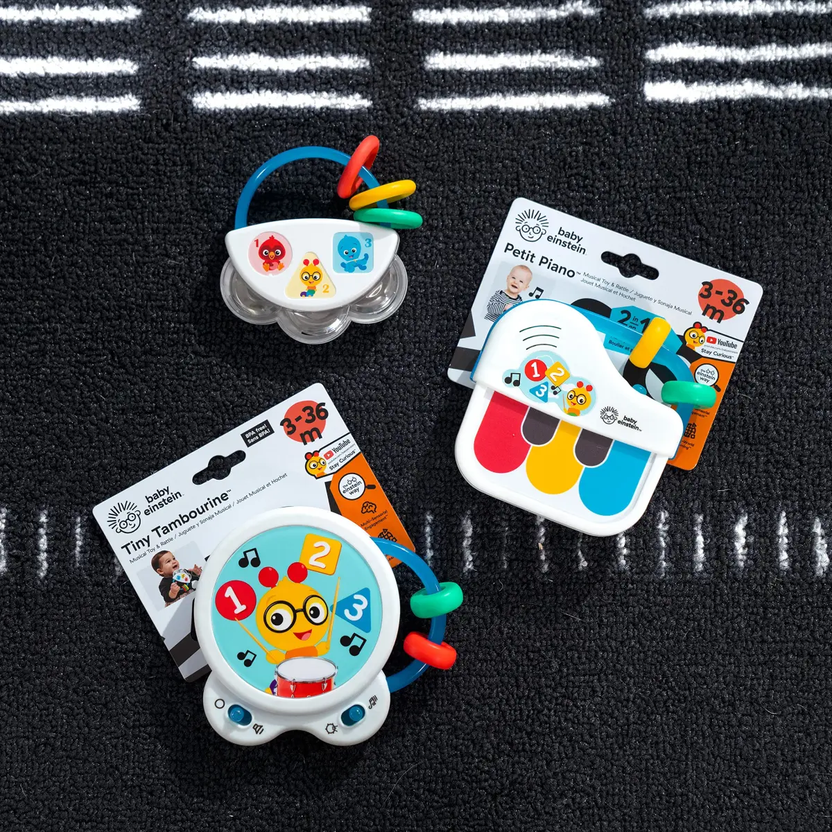 Baby Einstein Small Symphony 3-Piece Musical Toy Set, 3 Instruments | Encourages Musical Exploration & Fine Motor Skills - view 6