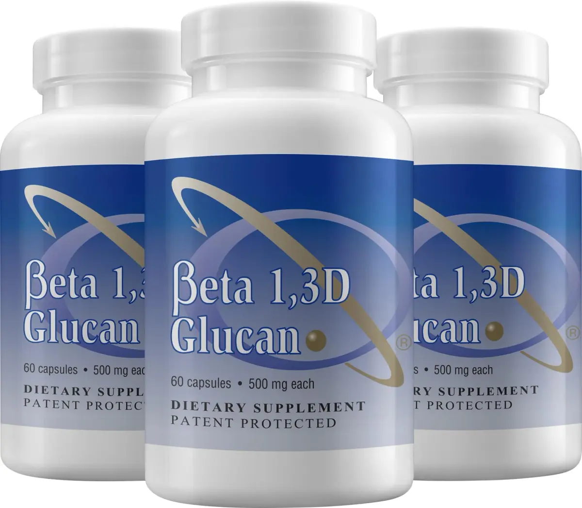 Transfer Point Beta 1,3D Glucan Capsules 500 mg (180 Count, Pack of 3) | Immune Support Supplement - main product image