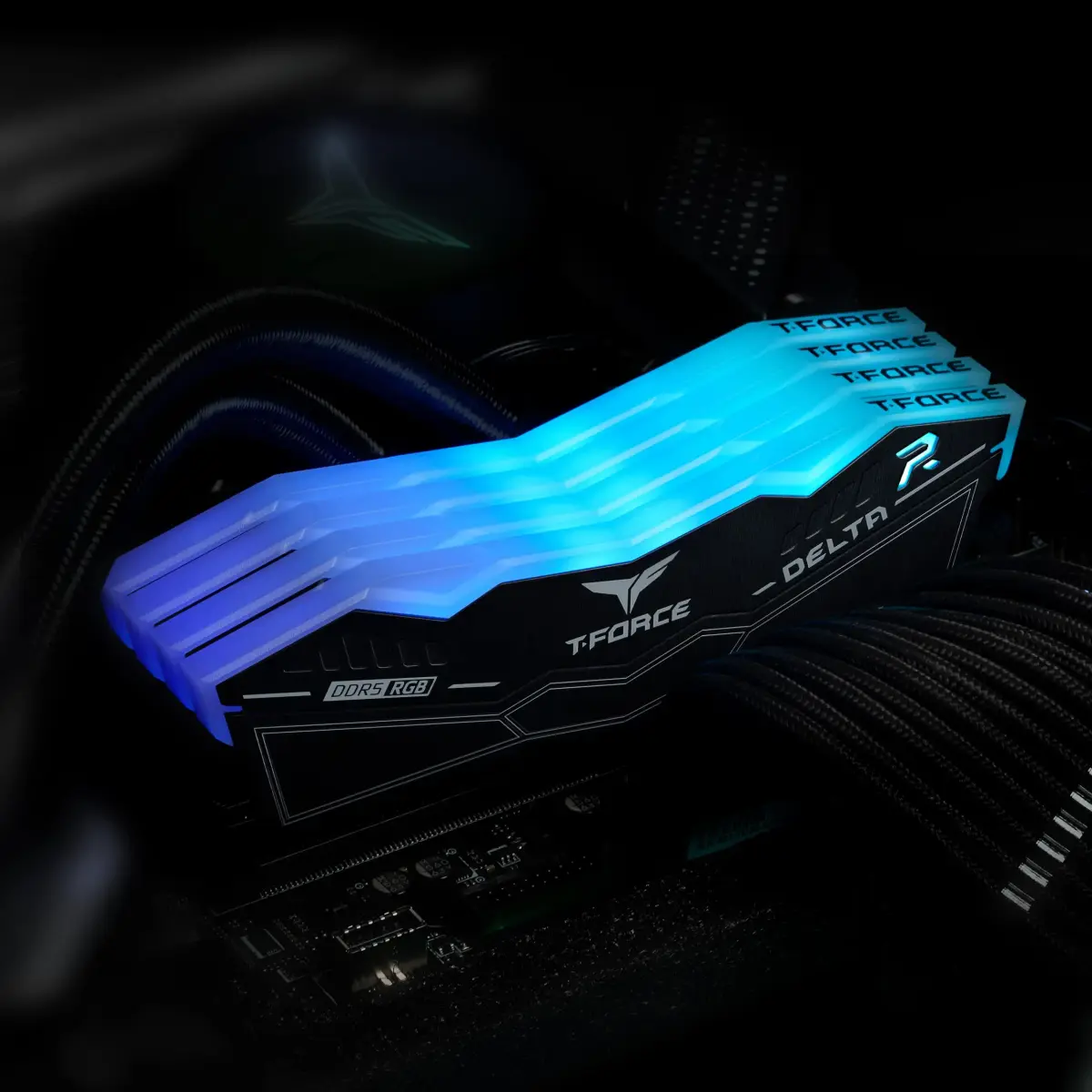 TEAMGROUP T-Force Delta RGB DDR5 RAM 32GB (2x16GB) 7600MHz CL36 Black | High-Speed Desktop Memory Module - view 8