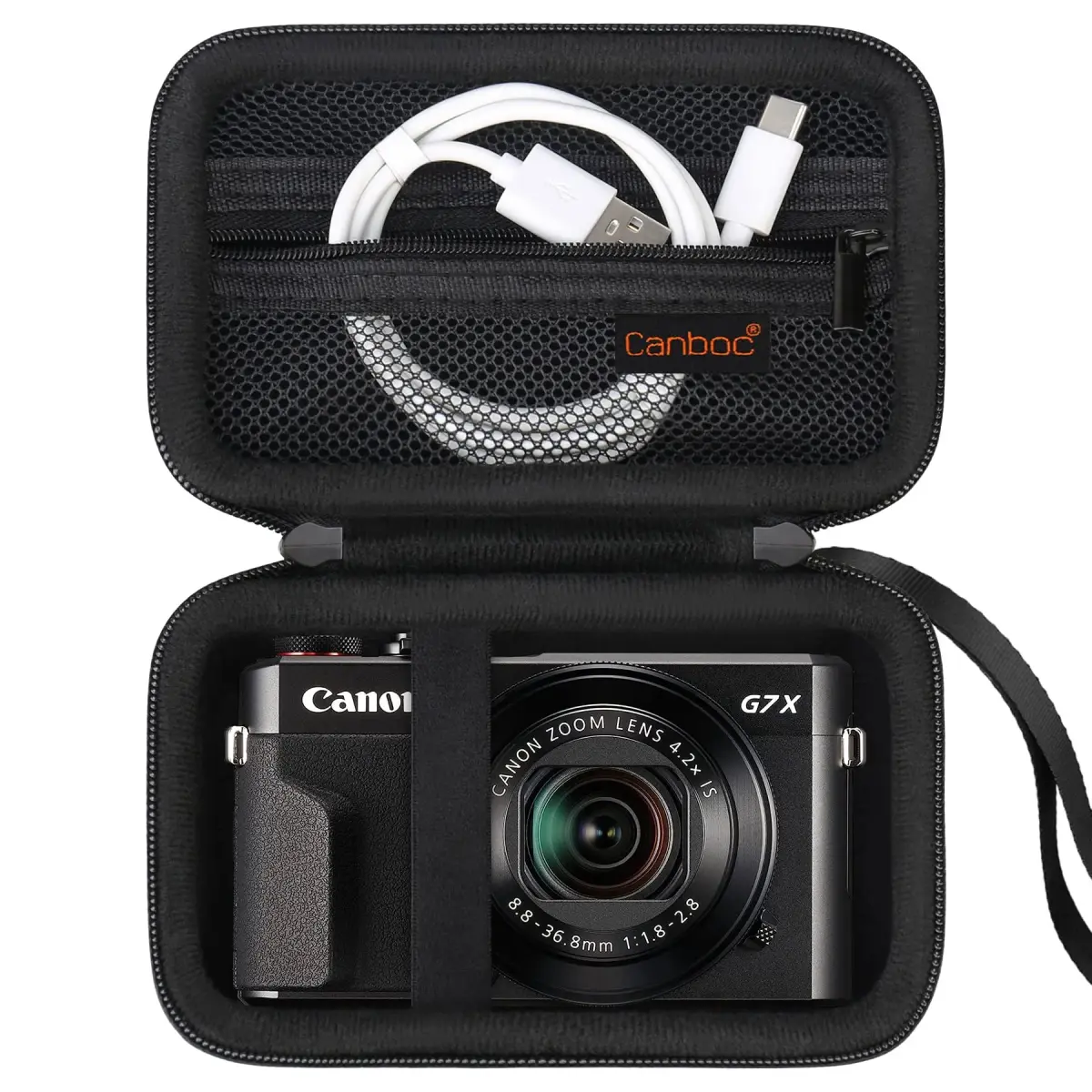 Canboc Camera Case for Canon PowerShot G7X Mark III/II, Sony Cybershot, RICOH GR IV, Kodak Pixpro 13.0cm (5.1") | Protects Against Scratches & Dust - view 2