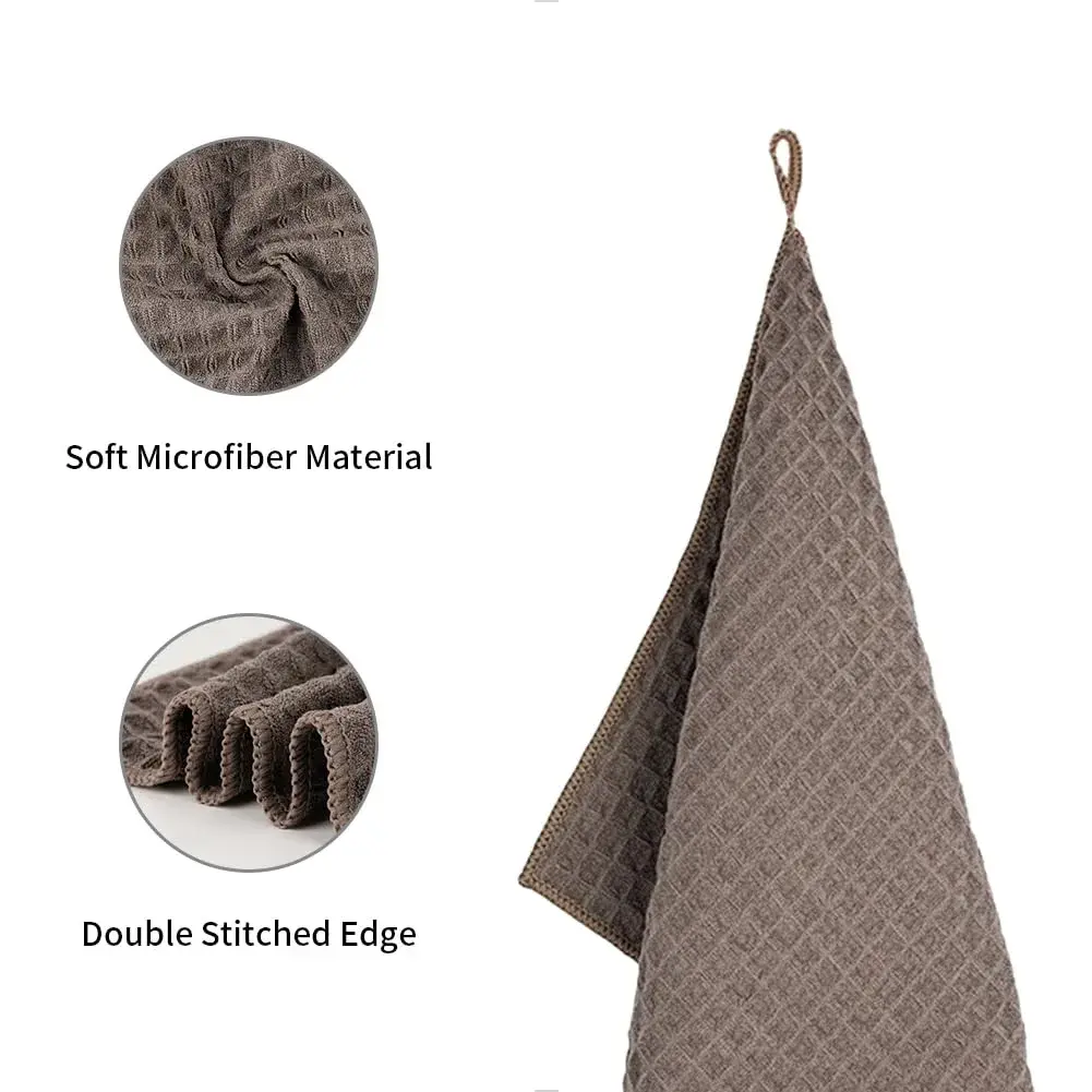 watchget Barista Cleaning Towels 30cm x 30cm (12"x12") | 4 Pack Microfiber Waffle Weave for Espresso Steam Wands & Counters - view 3