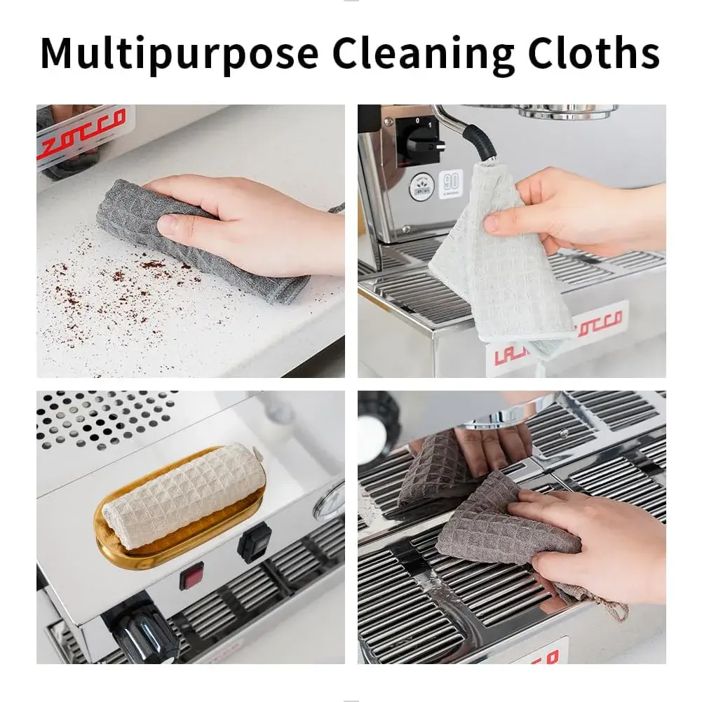 watchget Barista Cleaning Towels 30cm x 30cm (12"x12") | 4 Pack Microfiber Waffle Weave for Espresso Steam Wands & Counters - view 4