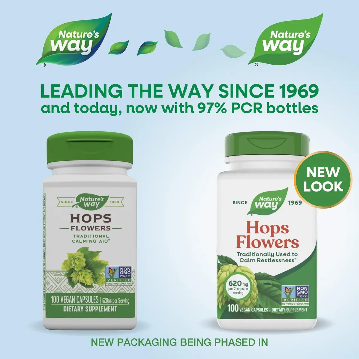 Nature's Way Hops Flowers 620 mg | Traditional Calming Herbal Supplement for Restlessness, Vegan & Gluten Free - view 2