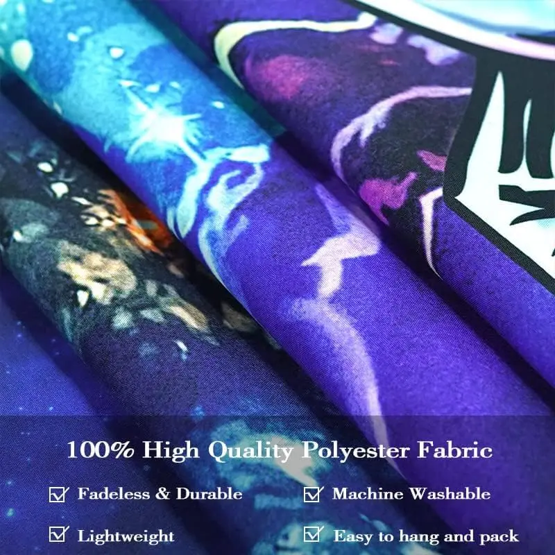 kampdream Blacklight Astronaut Space Tapestry 36×48 inch | UV Reactive Galaxy Universe Planet Glow in Dark Wall Art - view 7
