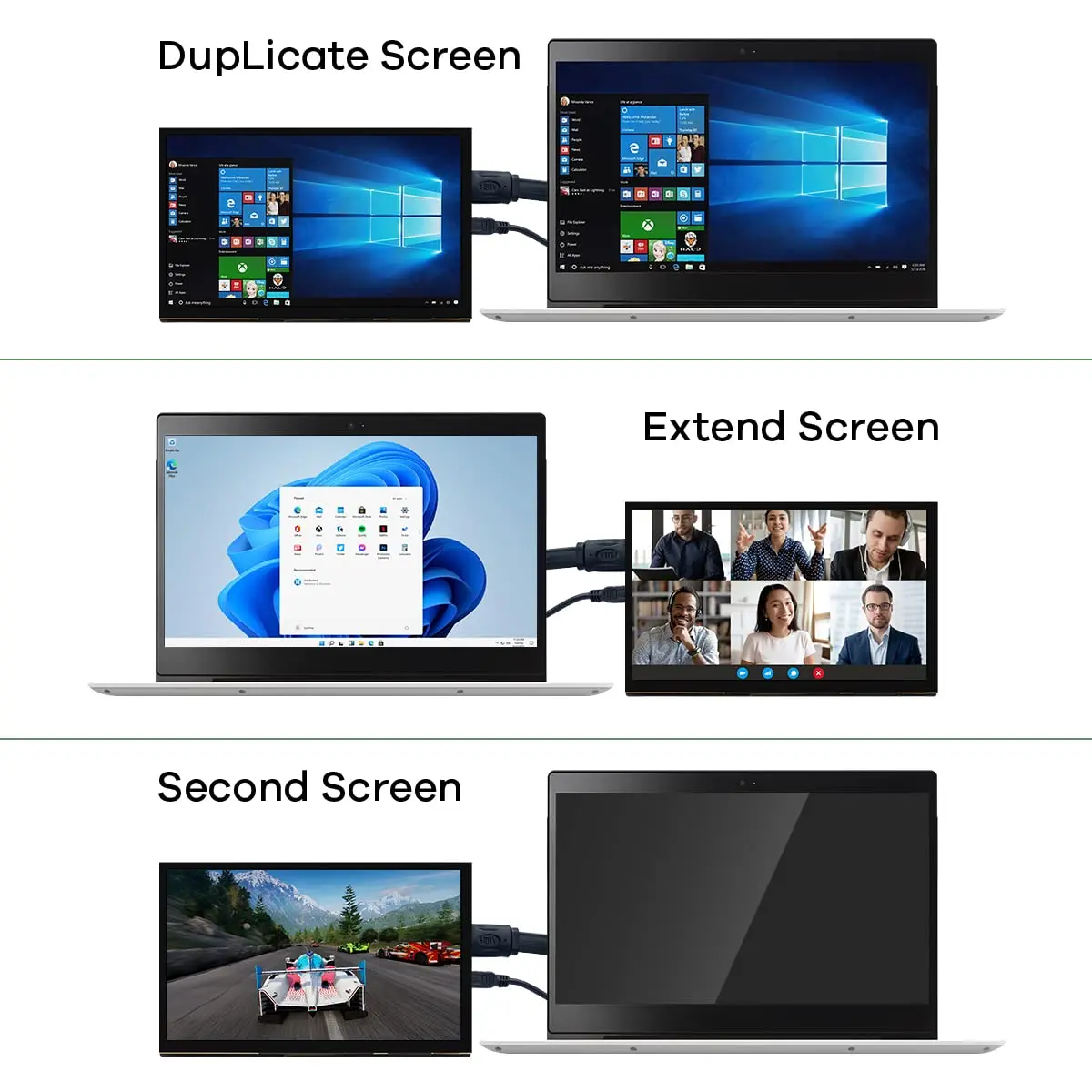 Hosyond 7 Inch IPS LCD Touch Screen Monitor 17.8 cm (7 Inch) | 1024x600 Resolution, Plug-and-Play - view 8