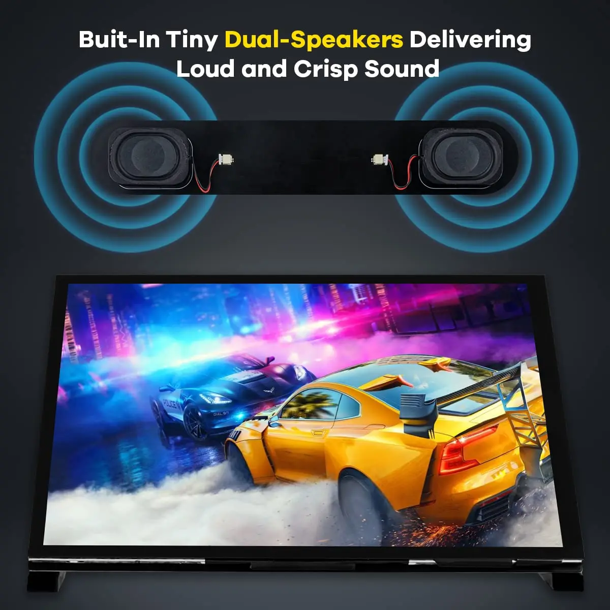 Hosyond 7 Inch IPS LCD Touch Screen Monitor 17.8 cm (7 Inch) | 1024x600 Resolution, Plug-and-Play - view 4