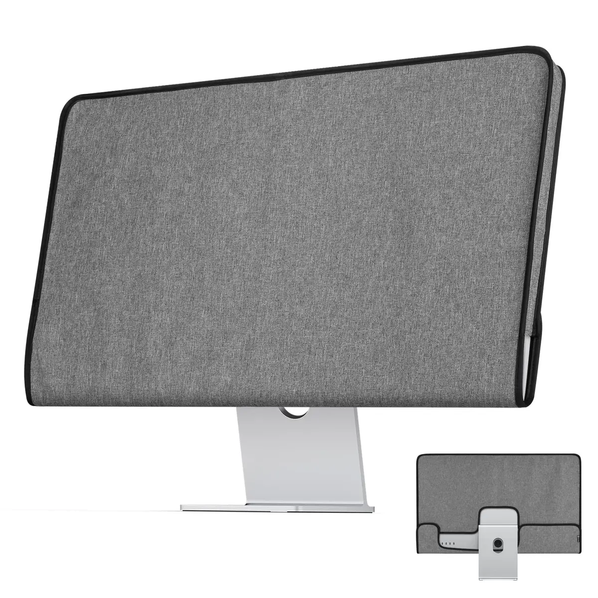 CaSZLUTION Monitor Dust Cover for Apple Studio Display 27 Inch | Oxford Cloth + Polyester, Gray - main product image
