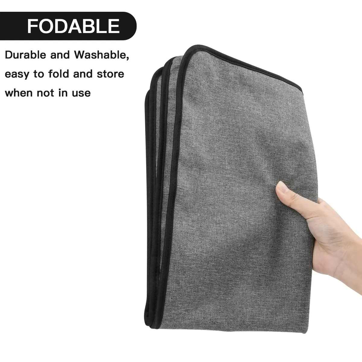CaSZLUTION Monitor Dust Cover for Apple Studio Display 27 Inch | Oxford Cloth + Polyester, Gray - view 7