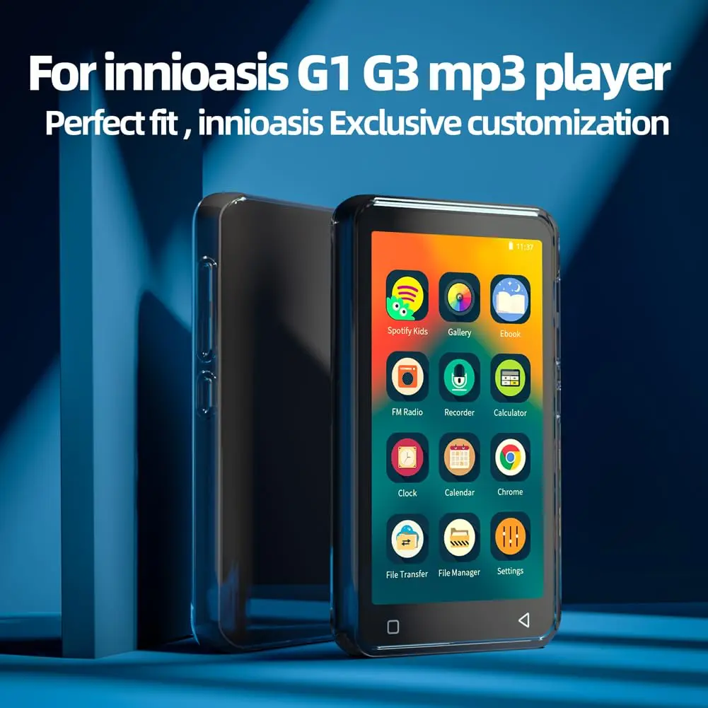 innioasis Crystal Clear Case for G1, G3 MP3 Player | 11.2cm (4.33in) Protective Bumper - view 2