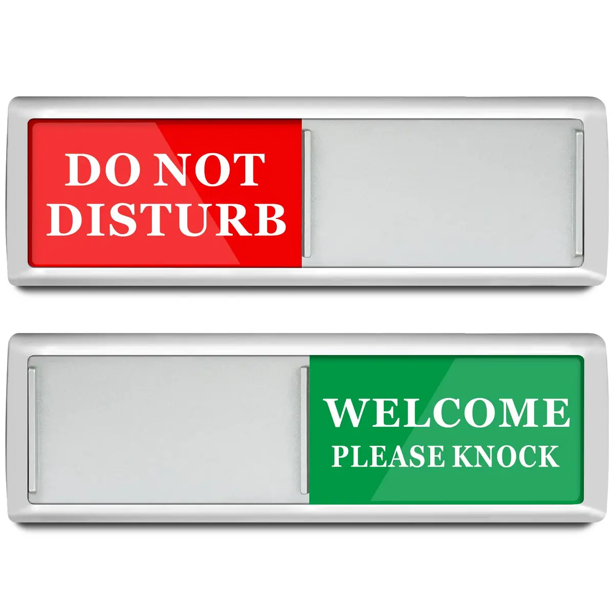 Sukh Office Door Sign - Do Not Disturb Meeting in Progress Slider Sign 17.5 cm (6.88 inches) | Magnetic & Adhesive Dual Installation - main product image