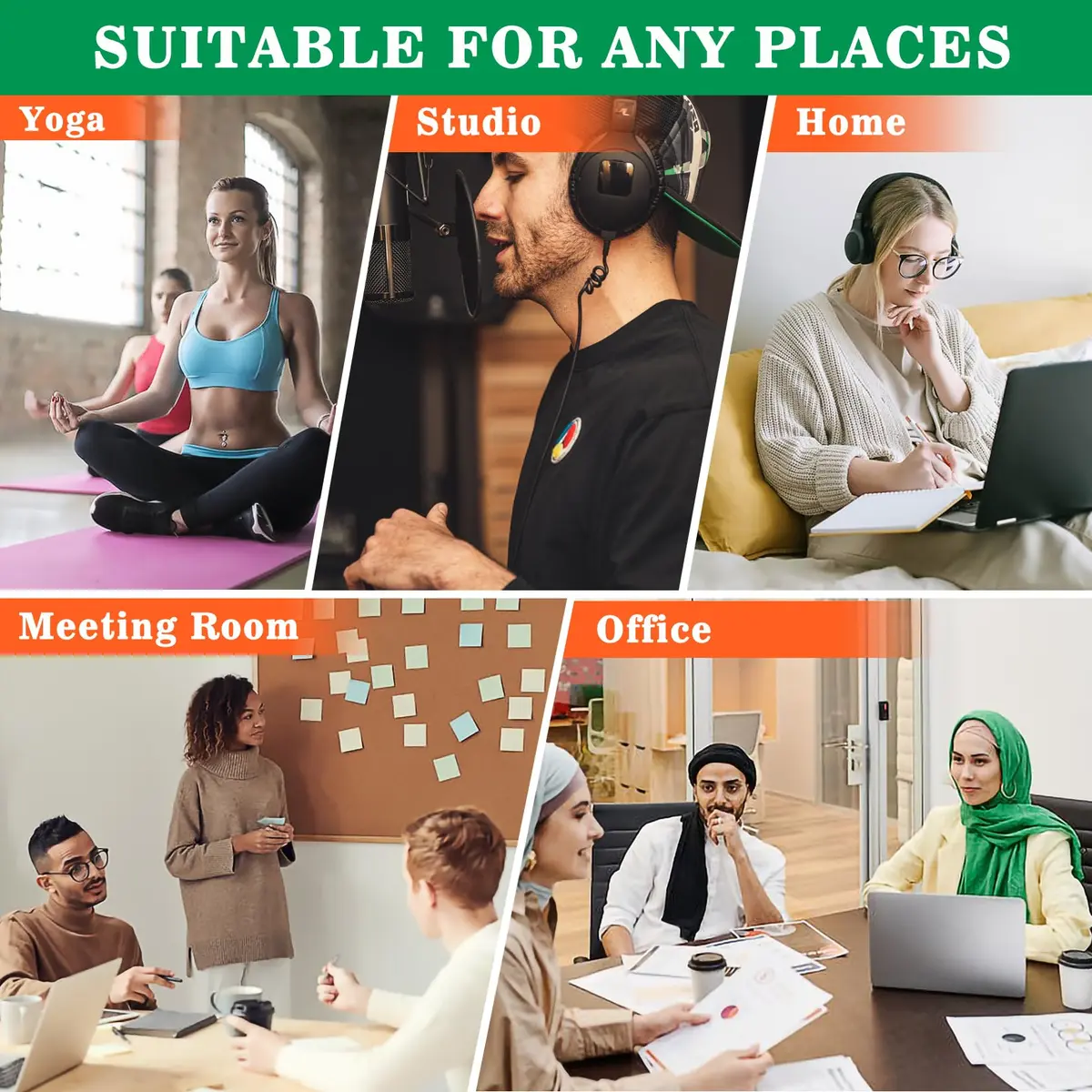 Sukh Office Door Sign - Do Not Disturb Meeting in Progress Slider Sign 17.5 cm (6.88 inches) | Magnetic & Adhesive Dual Installation - view 5