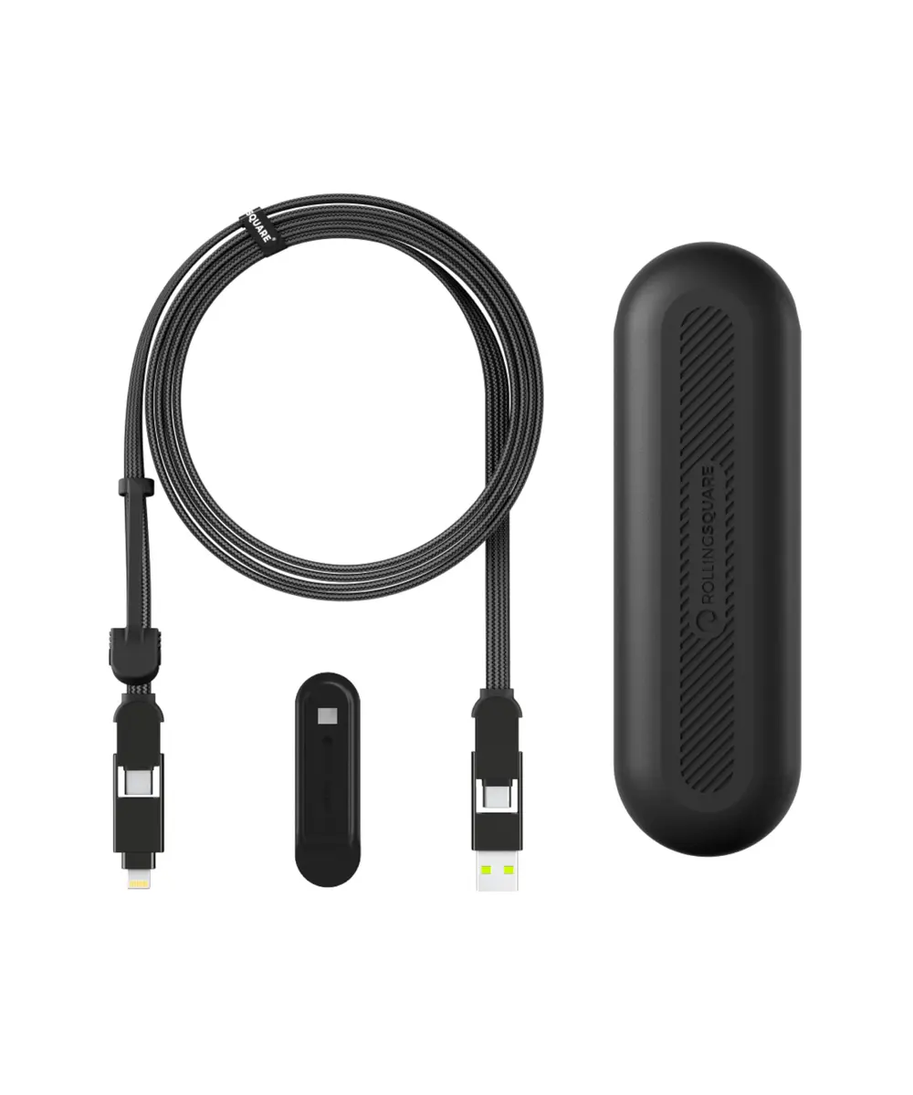 Rolling Square inCharge XL 6-in-1 Multi Charging Cable 2m | 100W Ultra-Fast Power, Portable USB & USB-C - main product image