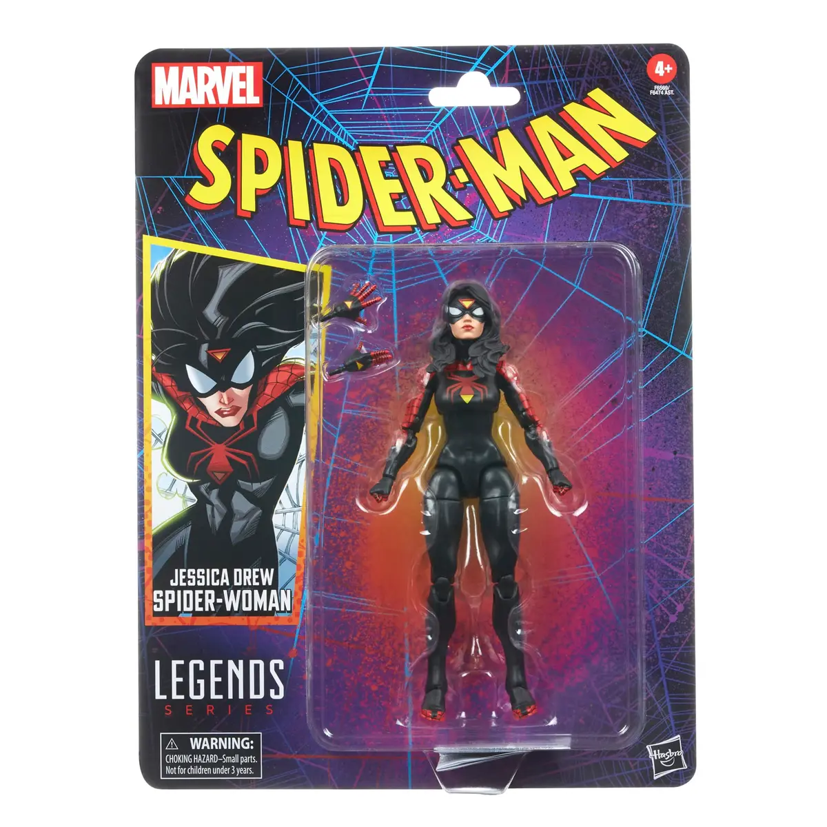 Marvel Spider-Man Marvel Legends Series Jessica Drew Spider-Woman 6 Inch Action Figure | Collectible with Accessories - view 2