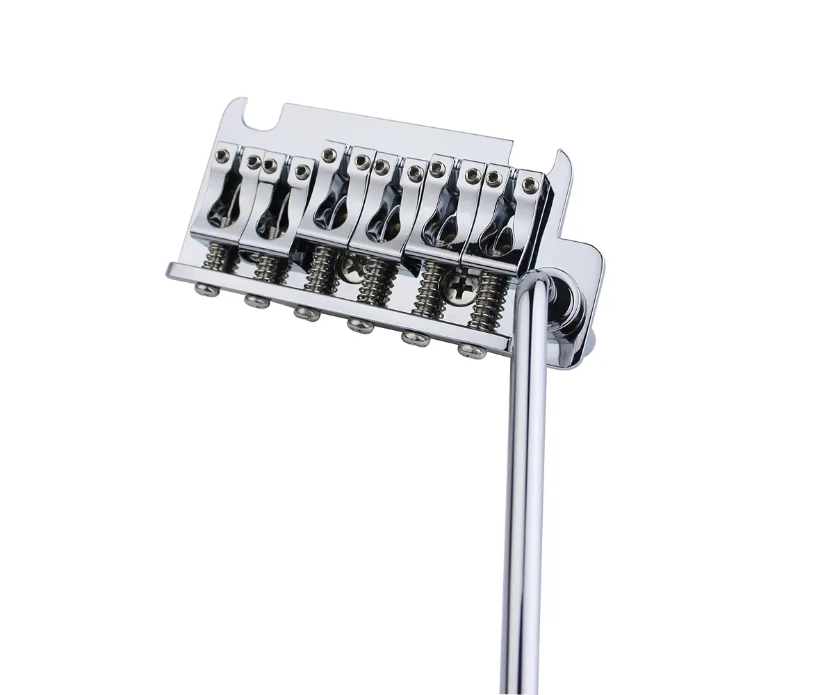 Guyker Non-locking 2 Point Guitar Tremolo Bridge 83.2 x 40.3mm | CNC Machined Brass Block for ST Electric Guitar - view 2