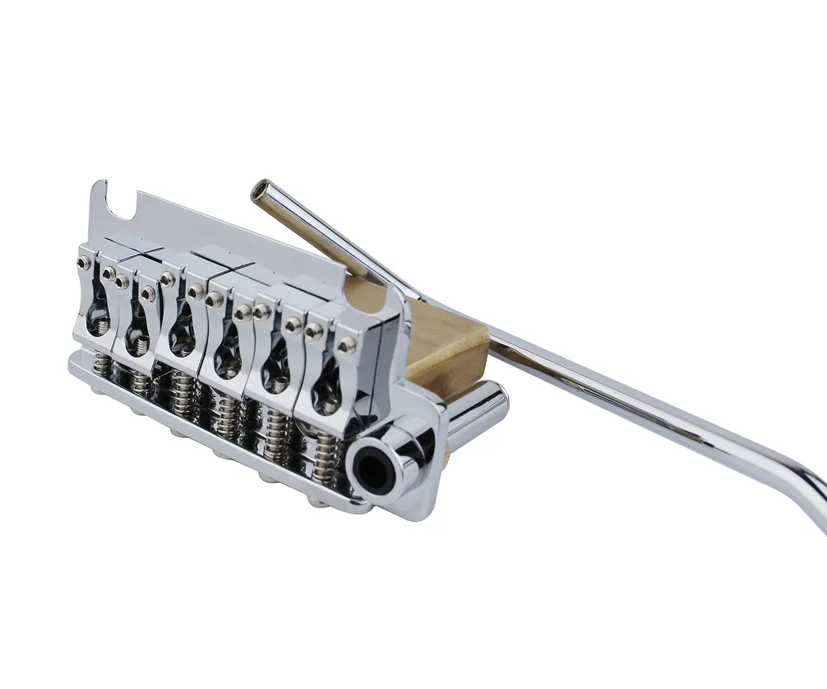Guyker Non-locking 2 Point Guitar Tremolo Bridge 83.2 x 40.3mm | CNC Machined Brass Block for ST Electric Guitar - view 4