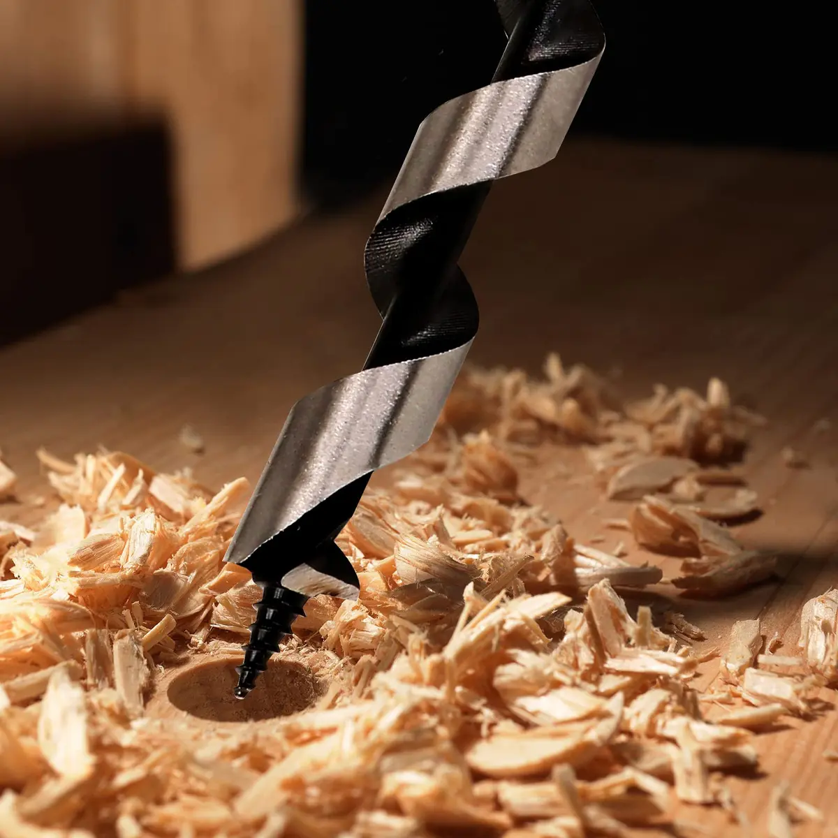 Masendelk 13mm x 300mm Wood Auger Drill Bit with 11mm Hex Shank | Precision Holes in Hardwood & Softwood - view 6