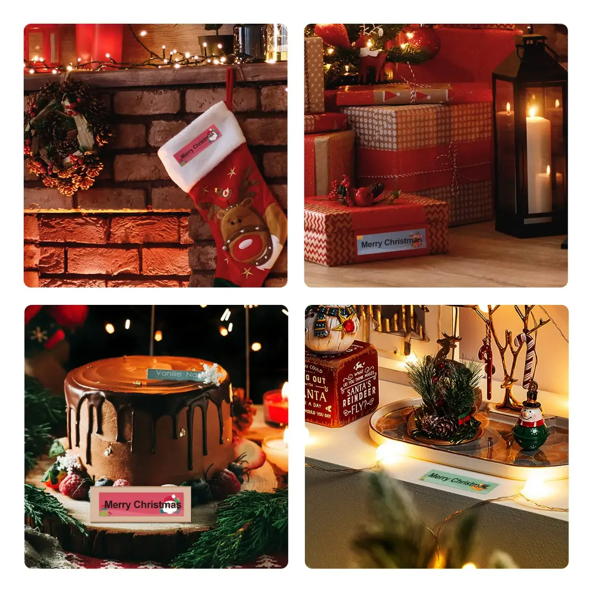 NIIMBOT Thermal Label Stickers 14x50mm (0.55''x1.97'') | 130 Labels/Roll, Waterproof Christmas Elements - view 5