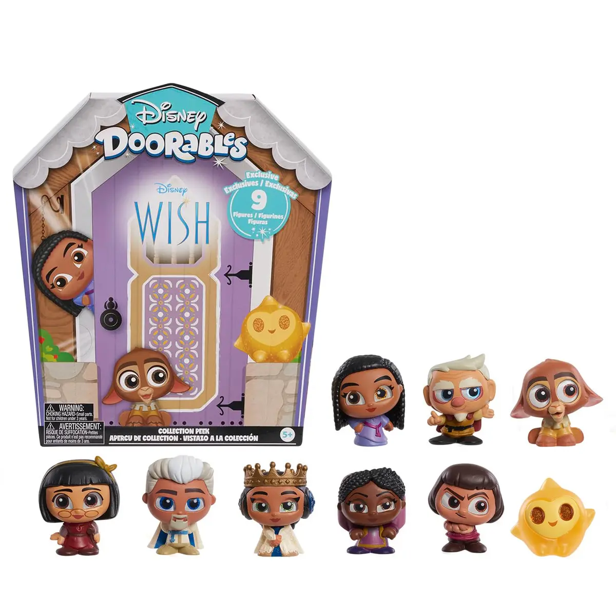 Disney Doorables Wish Collector Peek Blind Bag Figures 9-Pack | Mystery Toy for Ages 5+ - main product image