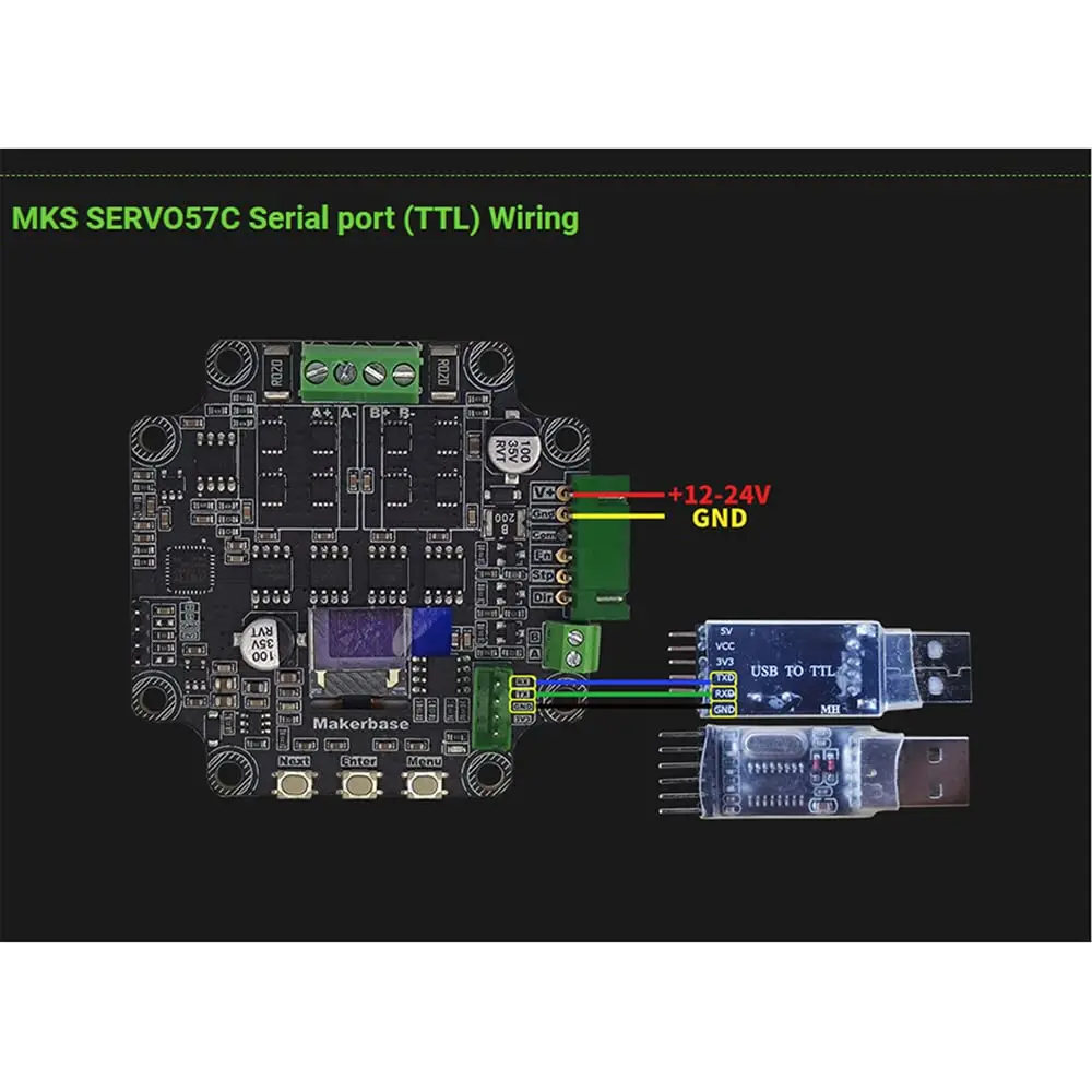 HOCENWAY MKS SERVO57C PCBA NEMA23 Closed Loop Stepper Motor Driver 60g (2.11 oz) | Prevents Lost Steps with FOC Control - view 9