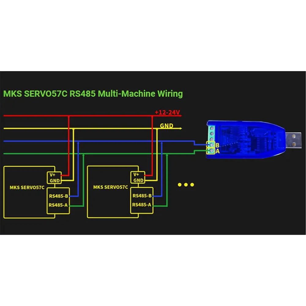 HOCENWAY MKS SERVO57C PCBA NEMA23 Closed Loop Stepper Motor Driver 60g (2.11 oz) | Prevents Lost Steps with FOC Control - view 11