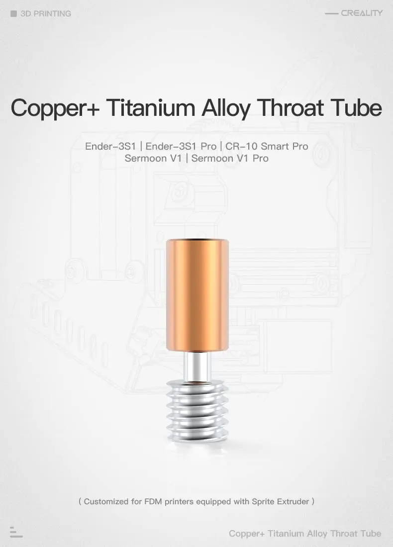 Lokkr Sprite Extruder Pro Heating Block Kit 300°C Titanium Heatbreak Nickel Copper Nozzle 0.4mm | High-Temp 3D Printer Upgrade - view 3