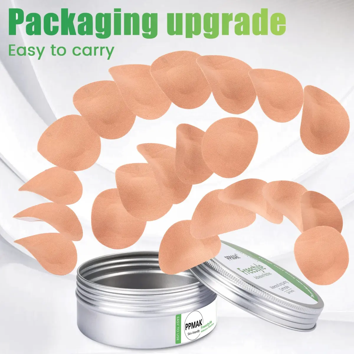 PPMAK Sensor Covers for Libre 2/3 - 40 PCS Adhesive Patches | Waterproof CGM Tape No Glue On Center - view 2